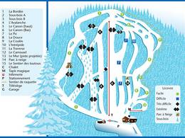 Mappa delle piste Mont Avalanche