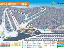 Mappa delle piste Divnyi - Divnogorsk