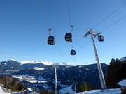 In alto sopra Fulpmes: la nuova Galtbergbahn