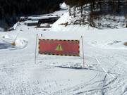 I punti pericolosi sono segnalati in modo evidente.