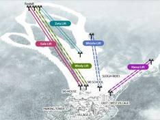 Mappa delle piste Konjiam Resort