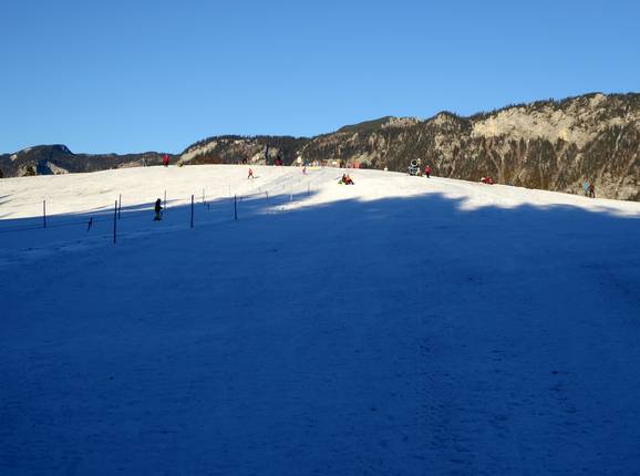 La pista facile presso lo skilift Koller