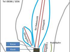 Mappa delle piste Sinswang (Oberstaufen)