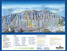 Mappa delle piste Pajarito Mountain