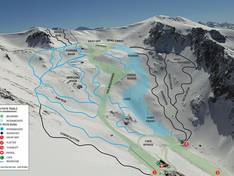 Mappa delle piste Ohau