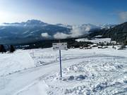 Segnaletica delle piste nel comprensorio sciistico