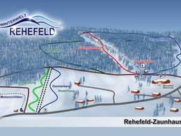 Mappa delle piste Rehefeld-Zaunhaus
