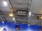 Cannone da neve sul soffitto nell'Alpenpark Neuss