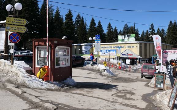Massiccio del Rila: Accesso nei comprensori sciistici e parcheggio – Accesso, parcheggi Borovets