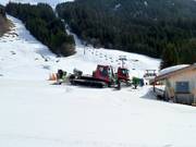 I cannoni da neve aspettano il prossimo utilizzo.