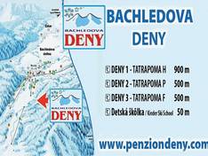 Mappa delle piste Deny - Bachledova