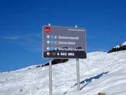 Segnaletica delle piste allo Zettersfeld