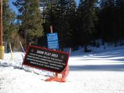 Cartello per Snow Play Area