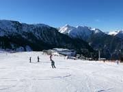 Pista per principianti alla stazione intermedia presso la seggiovia Hahntennenlift
