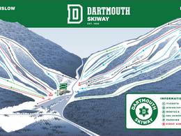 Mappa delle piste Dartmouth Skiway
