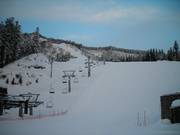 Vista sulla pista nel comprensorio sciistico Naspa Ski Garden