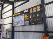 Tabellone informativo alla stazione a valle di Wangs