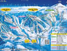 Mappa delle piste Davos/Taro (Sugadaira Kogen)