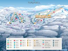 Mappa delle piste Turufjell