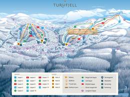 Mappa delle piste Turufjell