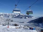 Almbahn - 6pers.| Seggiovia ad alta velocità (ad agganciamento automatico) con cupole di protezione