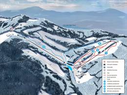 Mappa delle piste Grúň (Ski Park) - Staré Hamry
