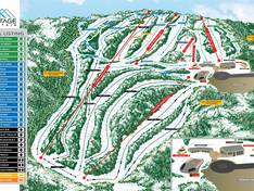 Mappa delle piste Montage Mountain Resort
