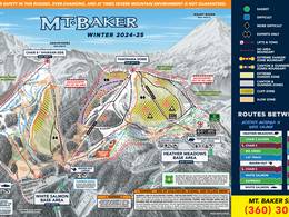 Mappa delle piste Mt. Baker