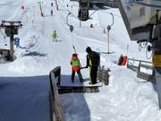 Il personale è lieto di aiutare a salire.