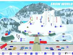 Mappa delle piste Snow World Ski Park Xueshijie - Peking