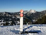 Segnaletica delle piste nel comprensorio sciistico