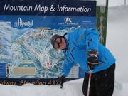 Mappa delle piste nel comprensorio sciistico