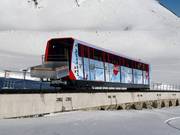 Standseilbahn Höhenweg-Weissfluhjoch 2. Sektion Parsennbahn - 110pers.| Funicolare