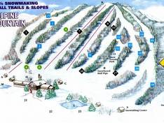 Mappa delle piste Alpine Mountain Ski & Snow Tubing Center
