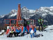 Bar a ombrello nell’area sciistica