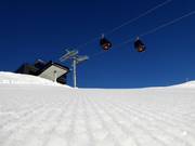 Discesa appena preparata nell'Hochzillertal
