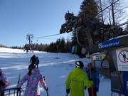 Horní Mísečky-parkoviště - Skilift con T-bar/ancora