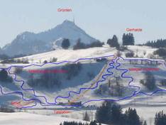 Mappa delle piste Gerhalde - Oy-Mittelberg
