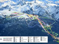 Mappa delle piste Cerro Perito Moreno - El Bolsón (Laderas)