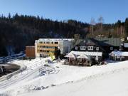 Alloggi alla stazione a valle della funivia