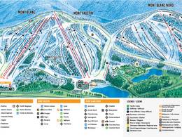 Mappa delle piste Mont Blanc