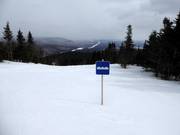 Inizio di una pista con gobbe