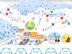 Mappa delle piste Minakami Kogen Fujiwara