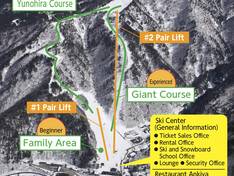 Mappa delle piste Hirayu Onsen