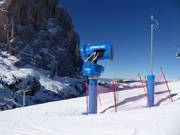 Cannone da neve nell’area sciistica di Val Gardena