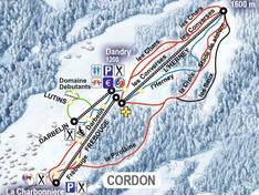 Mappa delle piste Cordon