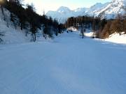 Discesa di media difficoltà al Piz Aela