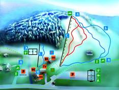 Mappa delle piste xPark Františkov - Jindřichov