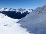 Zona di neve fresca presso la discesa Lattenabfahrt