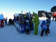Arrivo dei bambini al Kinderland